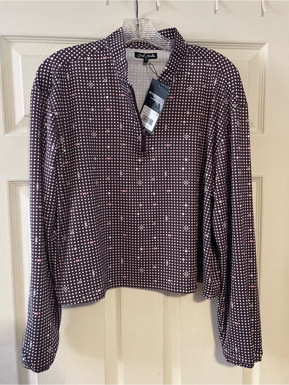 Bad Birdie UV Long Sleeve Golf Top XL “Throwing Darts” NWT 1/4 Zip